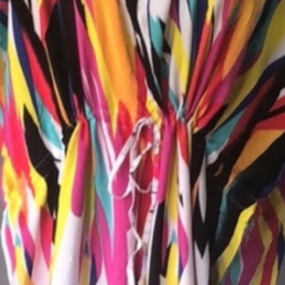 New Rainbow Kaftan Maxi Swim Cover Up dress - Picture 5 of 7